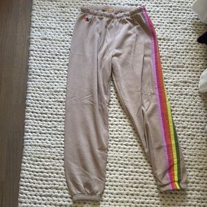 Aviator Nation 5 stripe sweatpants size L